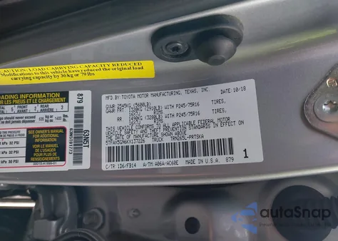 2019 Toyota Tacoma Sr из США, поврежденный, VIN 5TFAX5GN6KX137226